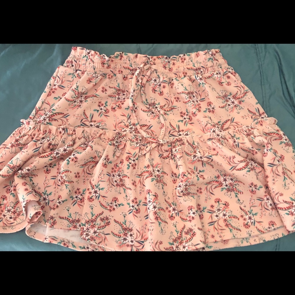Pink flower skirt